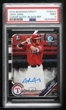 2019 Bowman Draft Chrome Pick Black Refractor 51/75 Josh Jung PSA 9 Auto ya6
