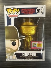 Funko POP! Television: Stranger Things - Hopper [Gold] (2018 SDCC)(40 PCS)(Damag