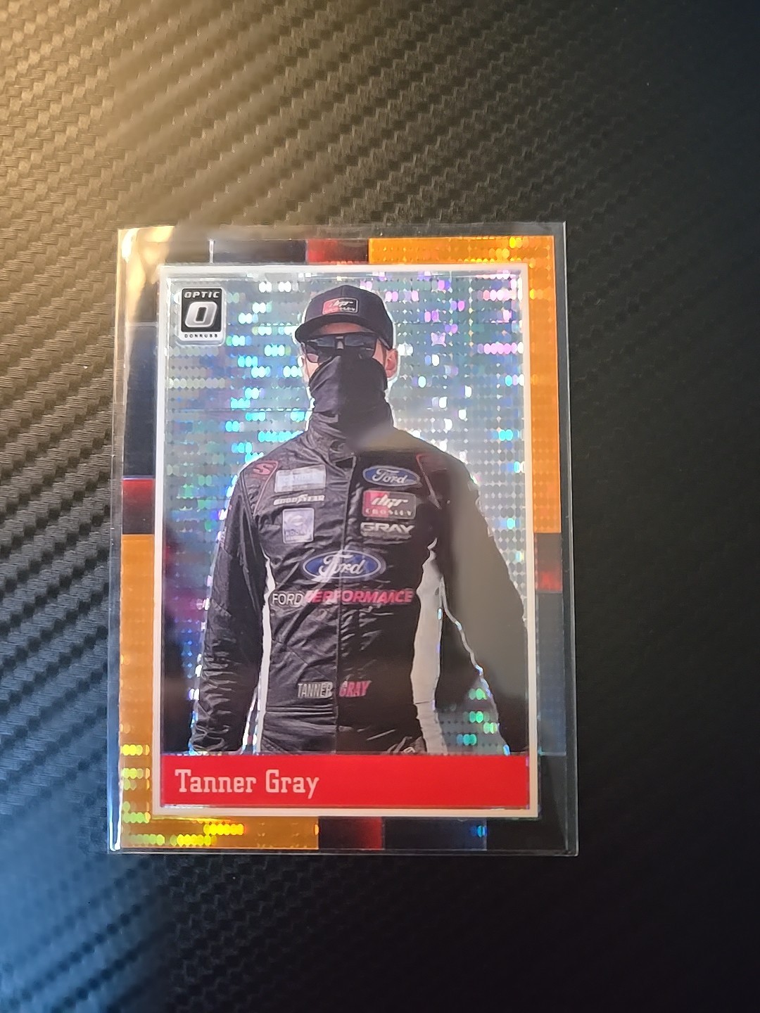 2021 Donruss Optic Orange Pulsar #84 Tanner Gray RETRO 1988 Style - NASCAR - JL