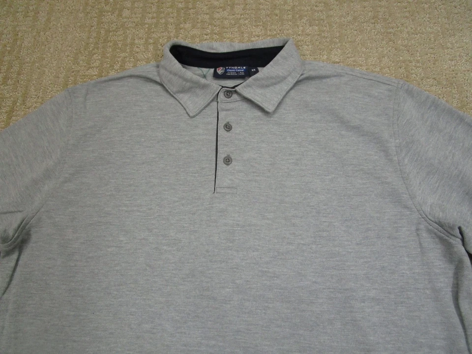 Camisa Tyndale FR Hombres 2XL XXL Gris Polo Manga Corta Llama Resistente al Fuego CAT2 Foto 2 de 4