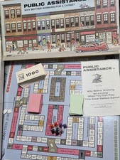 Public Assistance Board Game Vintage 1980 Welfare Why Bother Work