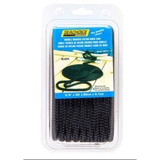 Seachoice Double Braid Black Nylon Dock Line 3/8" x 240