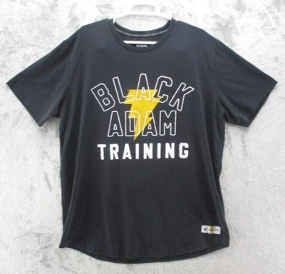 Under Armour Project Rock Black Adam Shirt Mens 2XL Black Graphic Tee Training