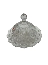 Victor Shoshone covered butter dish clear glass