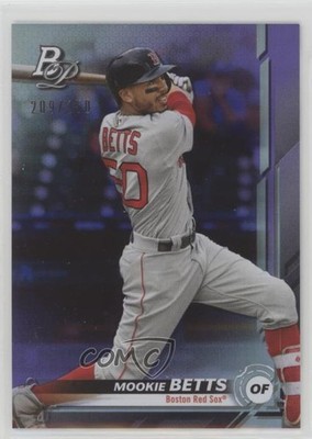 2019 Bowman Platinum Wal-Mart Purple Foil 209/250 Mookie Betts #74 rt4