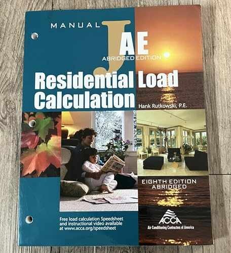 Residential Load Calculation - Paperback, by Hank Rutkowski; P.E.; - Very Good