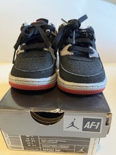 Nike AJF4 TD Toddler Shoes 3 C Black/Varsity Red-Stealth