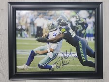 Cliff Avril Signed Auto 11x14 framed Photo Autographed Seattle Seahawks 