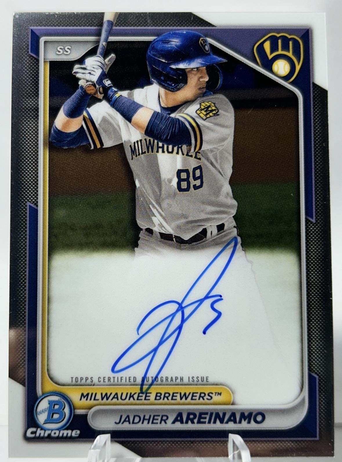 2024 Bowman #CPA-JA Jadher Areinamo Chrome Prospect Autographs