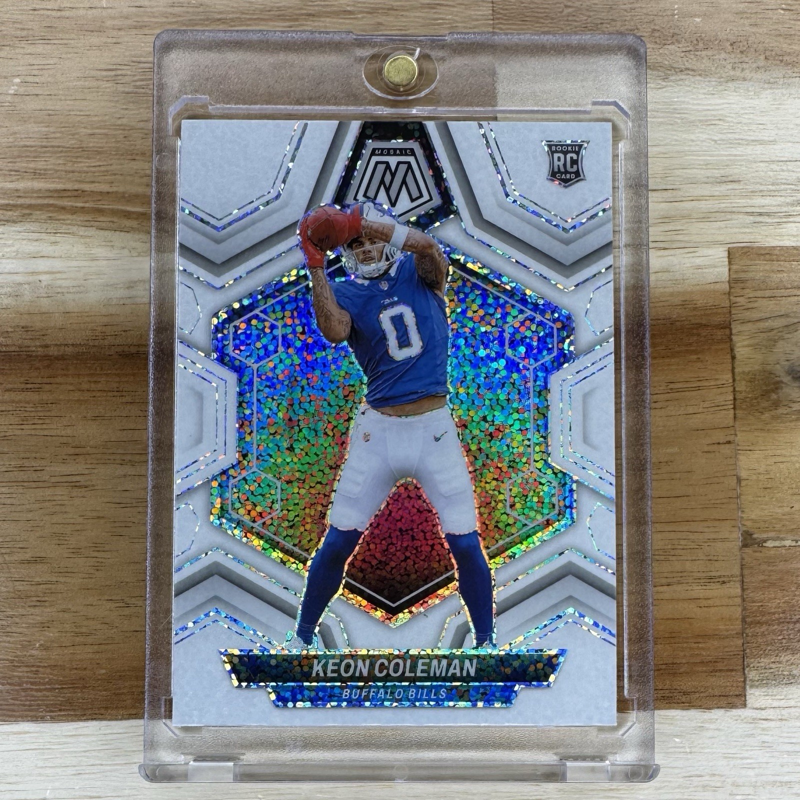 2024 Mosaic Keon Coleman RC White Sparkle Prizm SSP Rookie #333 Bills