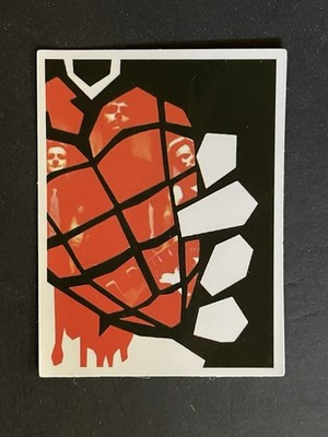 Green Day Sticker Art Red Heart Grenade Icon CA 90s Punk Band For Laptop New