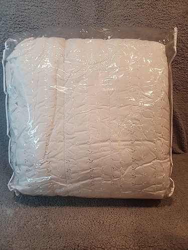 Vintage JC Penney Comforter Full Size White Laurel Lace Floral NOS 1990 USA - Picture 7 of 8