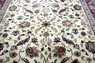 9X12 BEAUTIFUL VINTAGE HAND KNOTTED VEGETABLE DYE PLUSH WOOL TABRIZZ TURKISH RUG