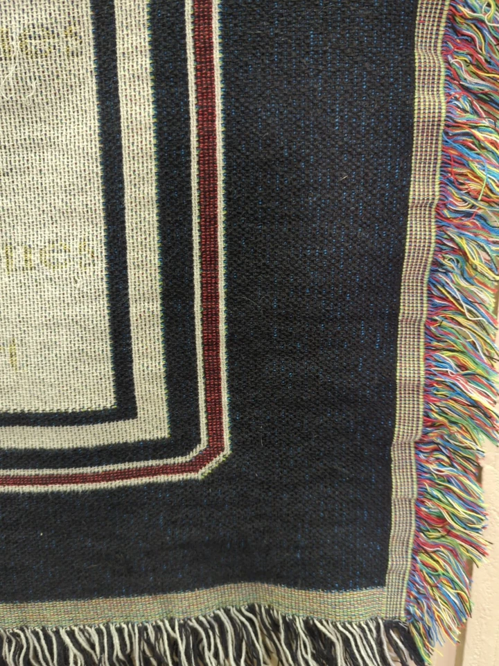 Vintage The Sea Pine Resort Throw Blanket Light House Coastal Tapestry Rare Read - Image 4 of 4