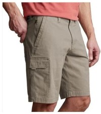 NWT-Copper  Oak Men's Venture Ripstop 10  Inseam Cargo Shorts, Tan, Size 40.