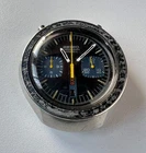 SEIKO 6138-0040 Automatic Chronograph Watch Vintage Mens BULLHEAD Black Dial