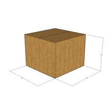 25 9x9x7 Kraft Brown Corrugated Shipping Boxes 32 ECT Single-Wall New