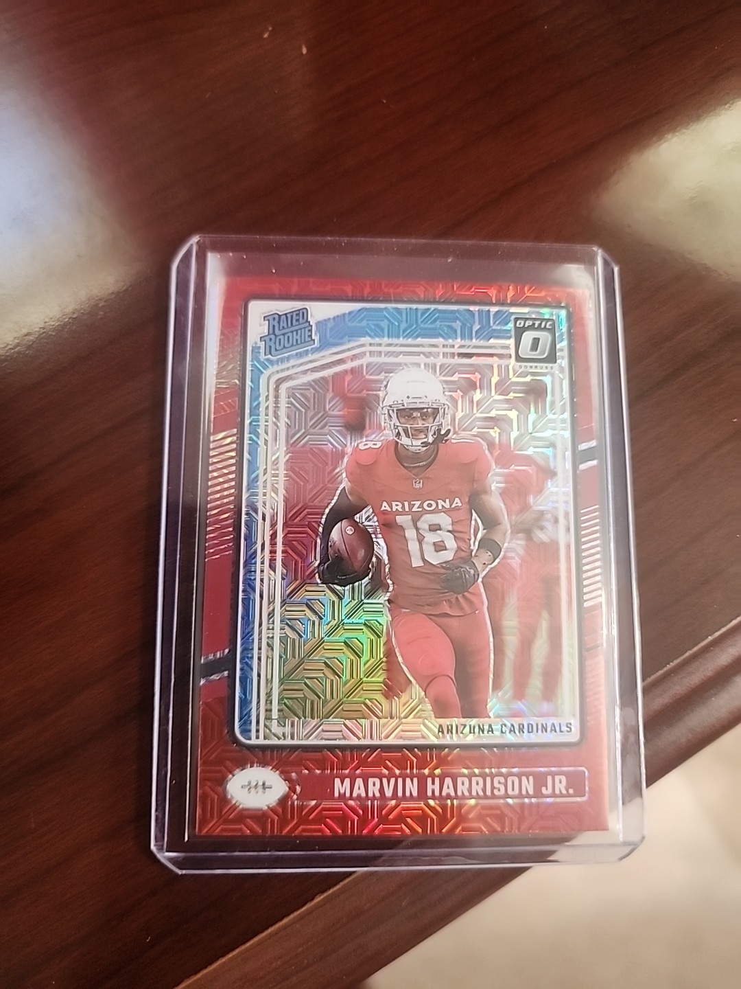 2024 Panini Donruss Optic - Rated Rookie Marvin Harrison Jr. #276 Red Mojo  (RC)