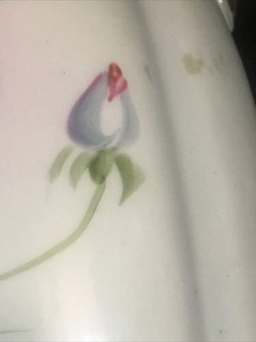 NIPPON Morimura Bros Hand-Painted Floral Vase Blue, Pink, Green, White 8.5” - Picture 11 of 22