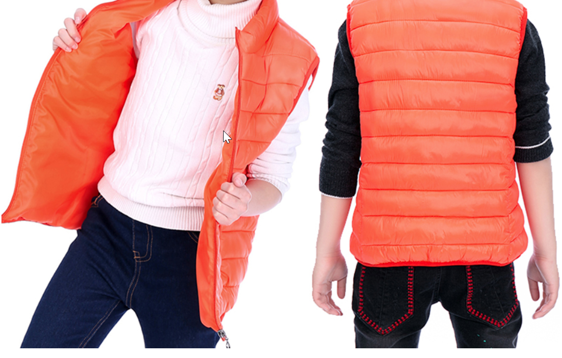 Warmer Coat about Free Body Kids shippin Fashion Details  Warm Jacket Padded sleevless NEW Vest