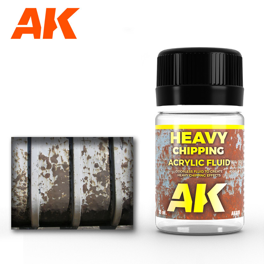 AK089 Heavy Effects Chipping Acrylic Fluid