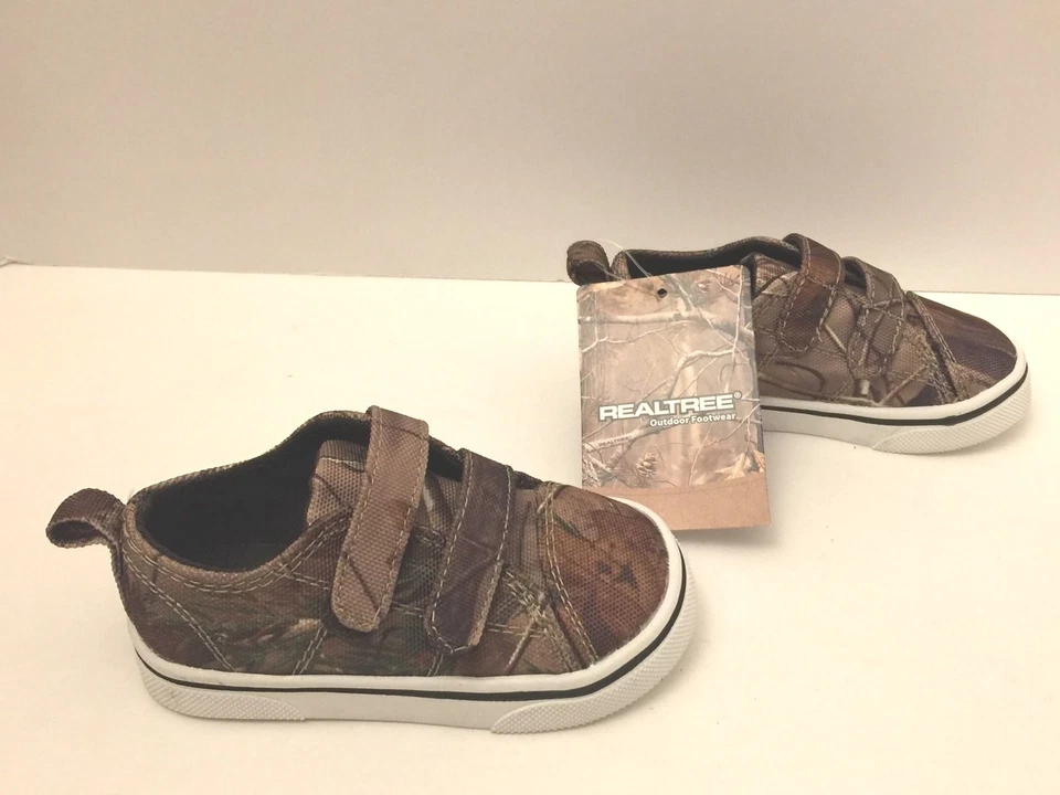 Realtree Zapatos de Lona Camuflados Infante Niño Pequeño Ciervo Cazador Tenis Niño Niña Talla 3 Nuevos con Etiquetas Foto 3 de 4