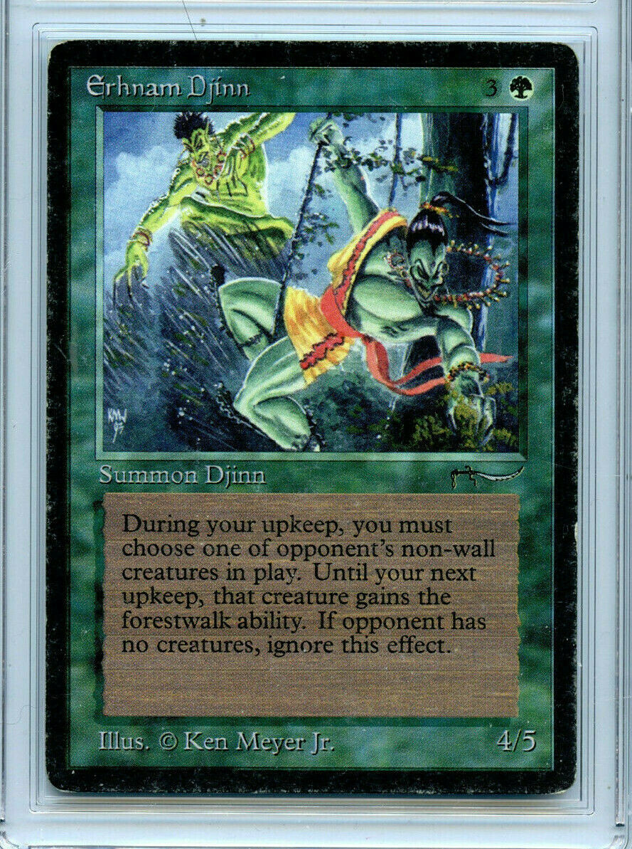 MTG Erthmam Djinn アーナム・ジン　アラビアンナイト　英語 MTG Erhnam Djinn アーナム・ジン アラビアンナイト 英語