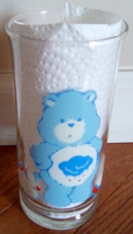 Vintage 1983 Pizza Hut Care Bears Grumpy Bear Collector's Glass