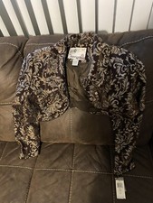 Kenzie Women Half Jacket Brown Size 8 (u12)