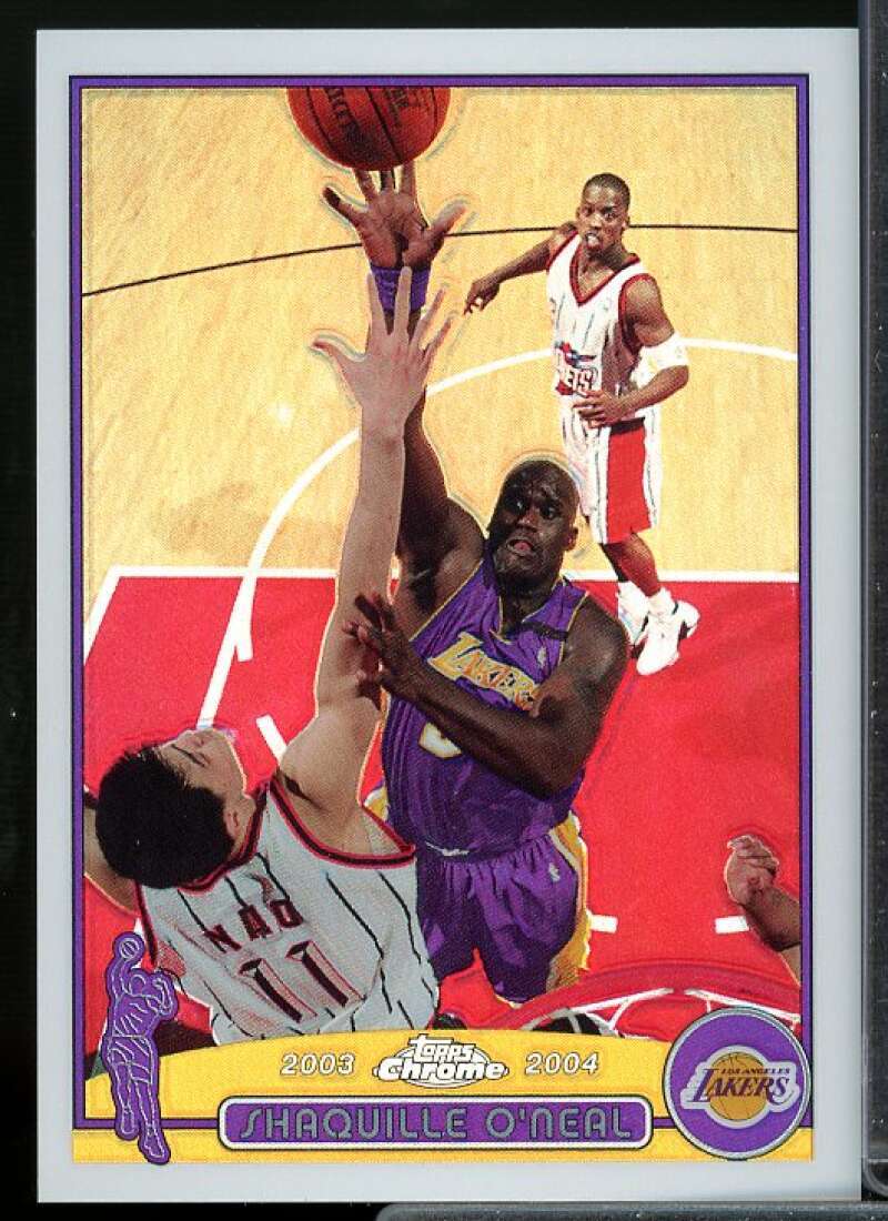 Shaquille O'Neal Card 2003-04 Topps Chrome Refractors #34