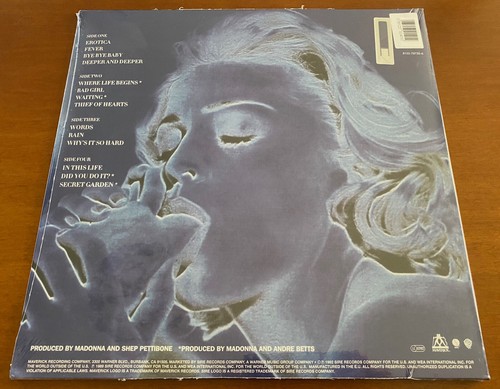 MADONNA "Erotica" RARE SEALED!! SAINSBURY'S LIMITED EDITION WHITE COLOURED VINYL - Picture 2 of 2