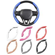 2x Universal Carbon Non-Slip Fiber Car Steering Wheel Booster Cover Accessories