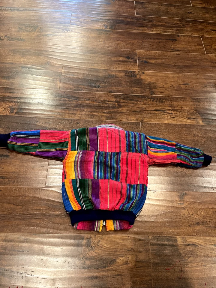 VTG Nordic Fleece Jacket 1/4 Zip Jamacian Synchilla Kids XS 1990’s USA - Image 2 of 4