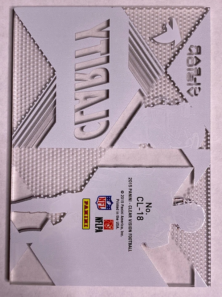 2015 Panini Clear Vision Football Clarity #CL-18 Matt Ryan Atlanta Falcons NFL - Image 2 of 2
