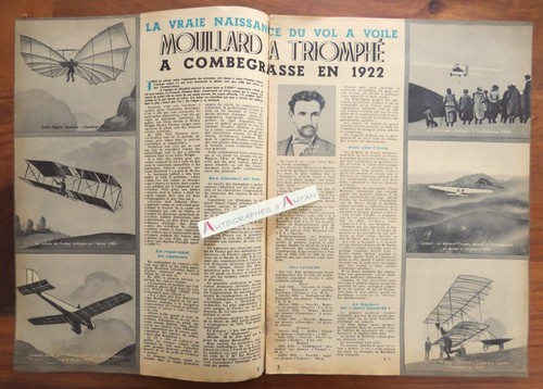 ● Air Sport 1943 Mouillard à Combegrasse - Roland Claudel - concours Vichy etc. - Picture 3 of 8