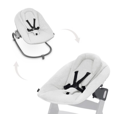 Hauck Alpha Bouncer Premium Light Grey Babywippe TOP