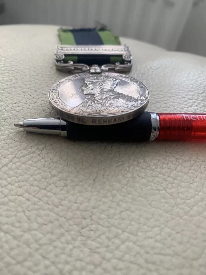 GEORGE V-INDIA GENERAL SERVICE MEDAL- 4520. SEP. ABDUL REHMAN.  5 - 8 PUNJAB. R. - Image 4 of 4