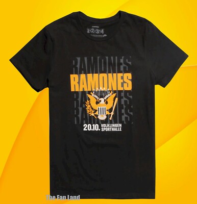 New The Ramones Men's Presidential 1990 Ticket Stub Vintage Classic  T-shirt  