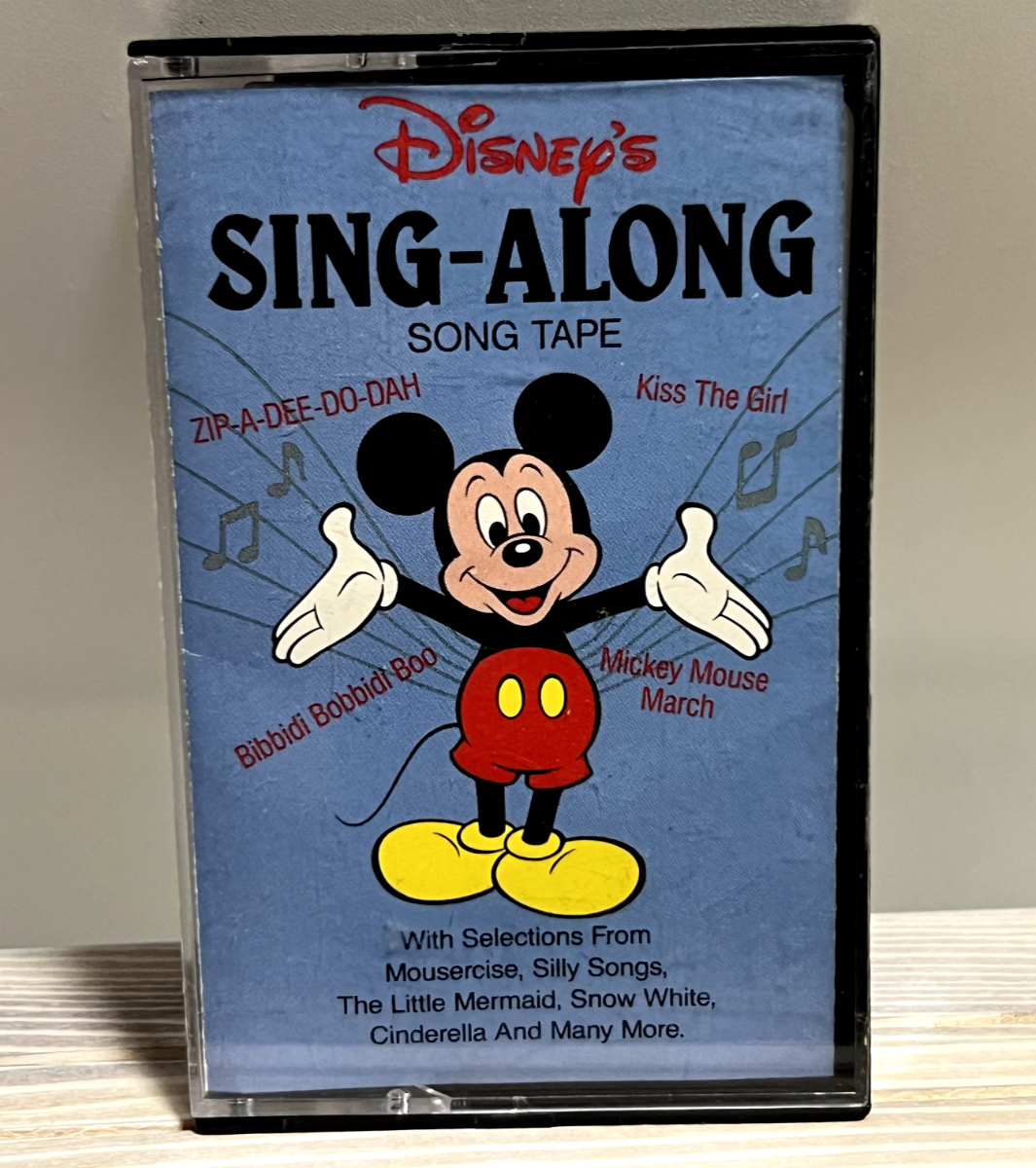 Cassette SING ALONG Song Tape Bibbidi Bobbidi Walt Disney Music Co