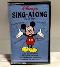 Cassette SING ALONG Song Tape Bibbidi Bobbidi Walt Disney Music Co 1990 Mickey