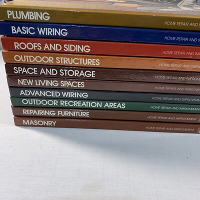 10 Time Life HOME REPAIR AND IMPROVEMENT Books very good condition