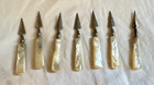 7 Mother Of Pearl Corn Cob Spears Holders Germany — photo 2