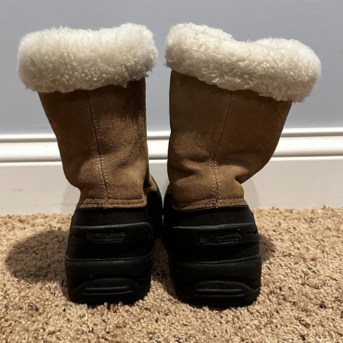 Polaris Thermolite Winter Boots Leather Suede Fleece Lined Zip Womens Size 9 - Picture 19 of 24