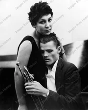 8x10 Print Chet Baker Liliane Rovère Jazz Trumpeter 1954 #LRCB