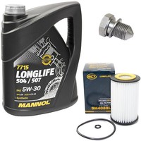 MotoröL ÖLfilter SH4088L 5W30 5 Liter + ÖLablassschraube FüR Audi Skoda VW Seat