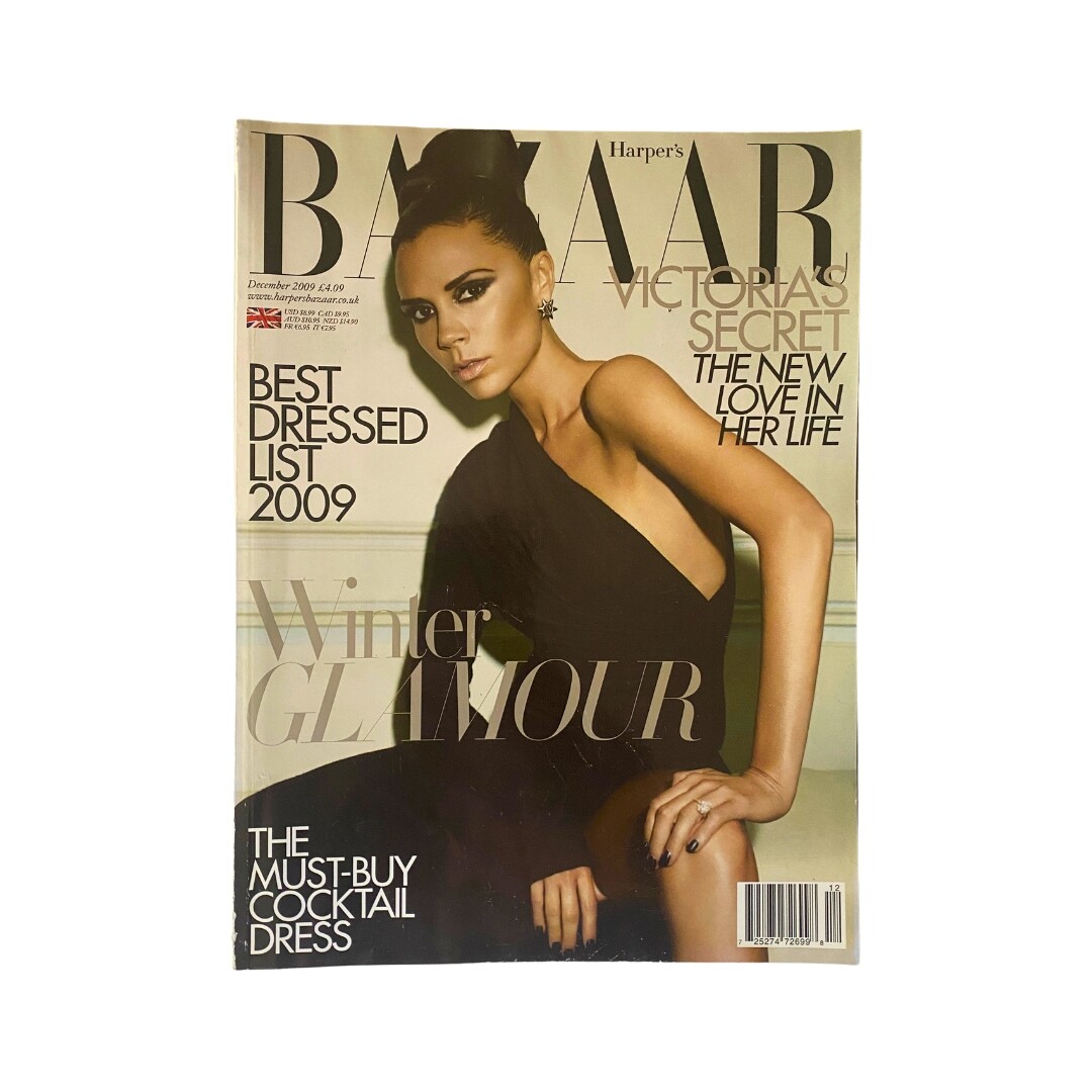 Harper's Bazaar UK Magazine December 2009 Victoria Beckham No