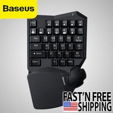 Baseus USB One-handed PC Gaming Mechanical Keyboard Orange Backlit