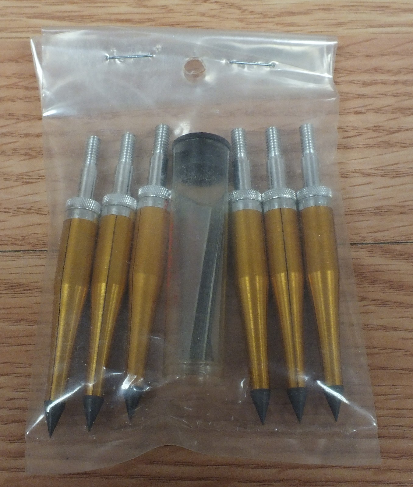 Lot of 6 Vintage Satellite 3 Blade Broadheads Metal Archery Arrow Heads