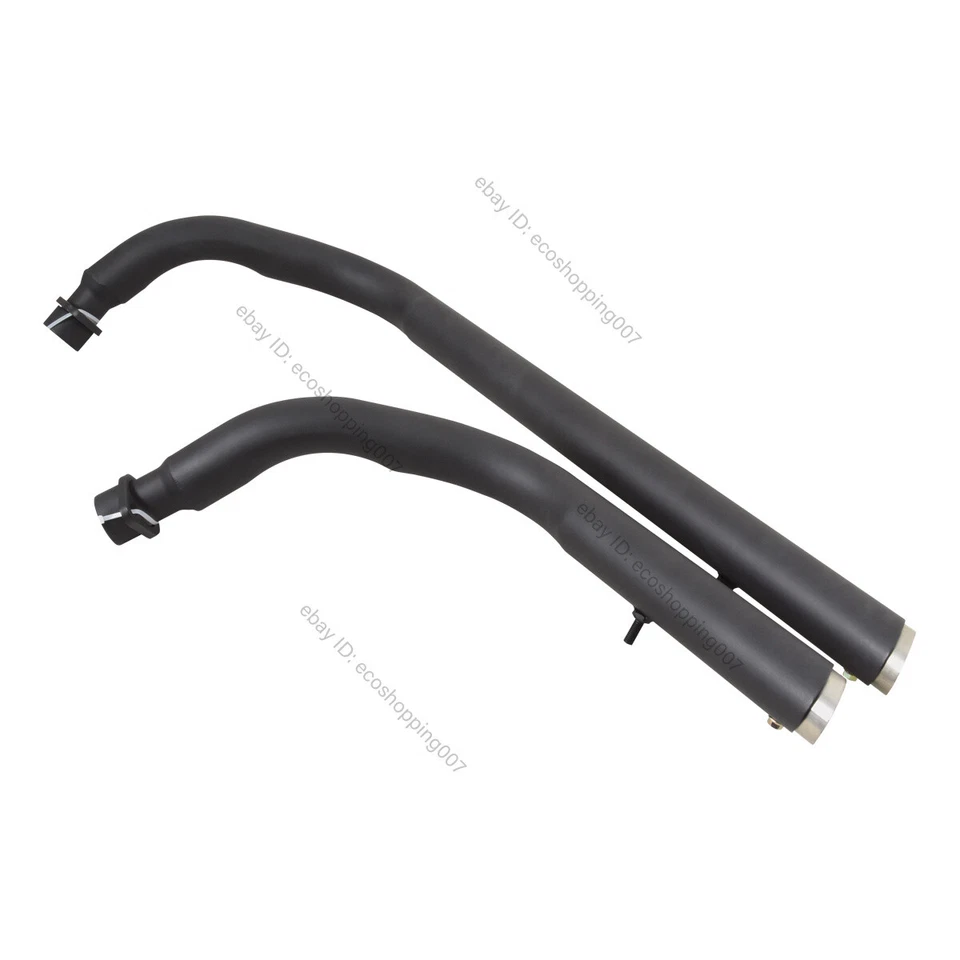 Sistema Completo Para Honda Shadow Spirit 750 2005-2014 Escape Puntas Negras Silenciador Foto 3 de 4