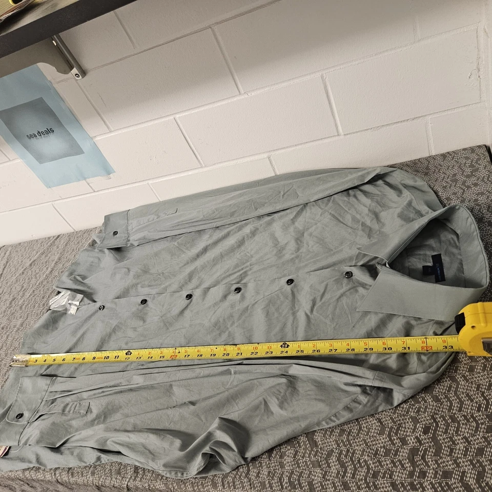 Camisa de vestir Material London para hombre XXL sin hierro manga larga abotonada informal Foto 2 de 4